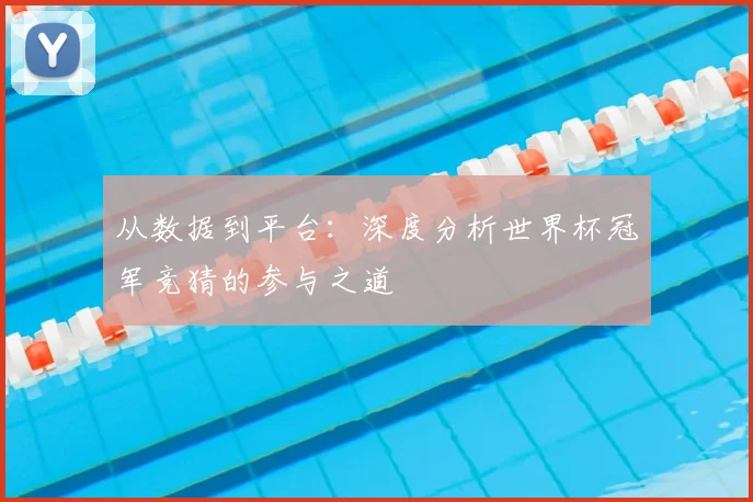 从数据到平台：深度分析世界杯冠军竞猜的参与之道