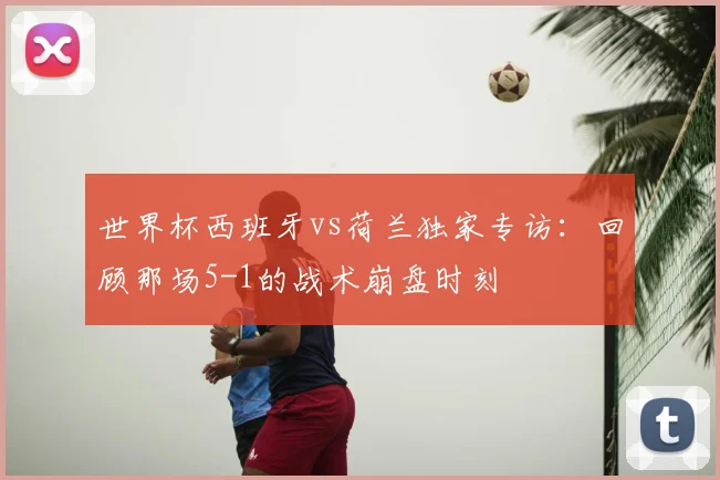 世界杯西班牙vs荷兰独家专访：回顾那场5-1的战术崩盘时刻